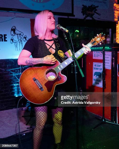Cassadee Pope perfoms during Big PIcture Presents live at SXSW at The Iron Bear on March 15, 2024 in Austin, Texas.