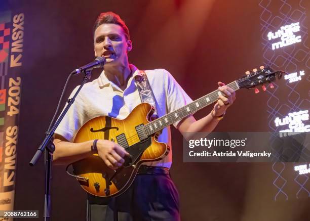 Brandon Coleman performs with The Red Clay Strays during Rolling Stone's Future of Music showcase as part of SXSW 2024 Conference and Festivals held...