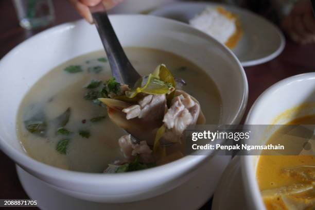 tom yum pork ribs - schweinebauch stock-fotos und bilder