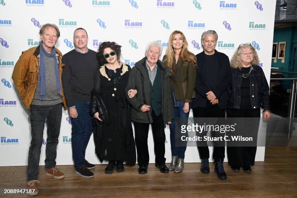 James Wilby, Stephen Soucy, Helena Bonham Carter, John Bright, Natascha McElhone, Rupert Graves and Jenny Beavan attend the screening for "Merchant...