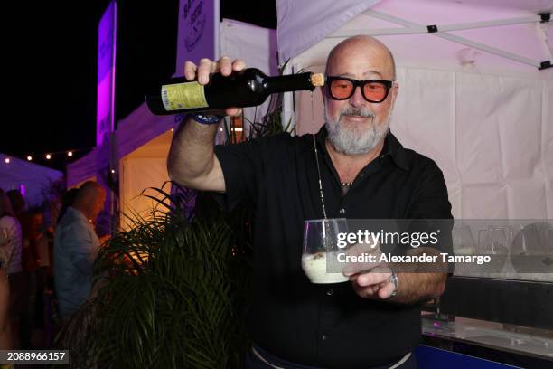 Chef Andrew Zimmern is seen during Taste of Paradise on day two of Nassau Paradise Island Wine & Food Festival at Atlantis Paradise Island on March...