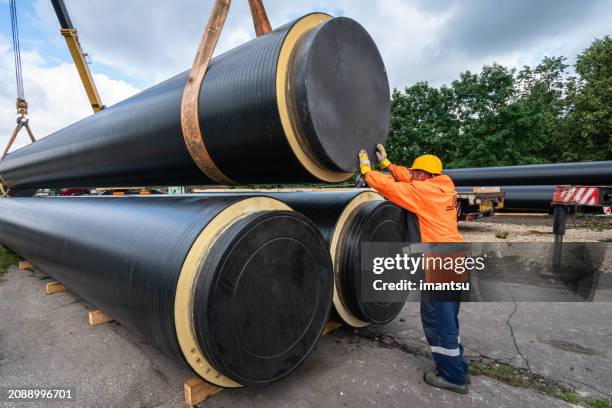 heat pipe replacement works - conduit pipe stock pictures, royalty-free photos & images