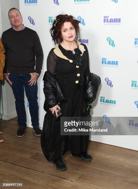 Helena Bonham Carter attends the screening for "Merchant Ivory" during BFI Flare 2024 at BFI Southbank on March 16, 2024 in London, England.