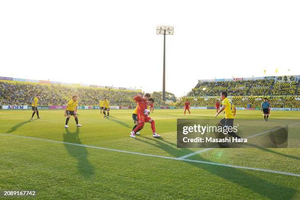 General view during the J.LEAGUE MEIJI YASUDA J1 4th Sec. Match between Kashiwa Reysol and Nagoya Grampus at SANKYO FRONTIER Kashiwa Stadium on March...