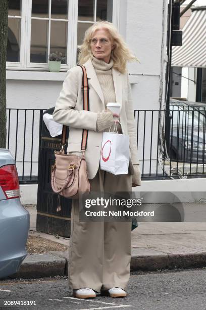 Jolie Richardson is seen in Westbourne Grove on March 15, 2024 in London, England.