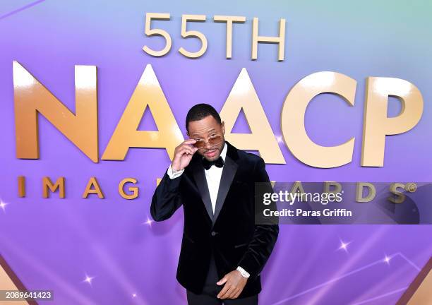 Terrence J attends the 55th NAACP Image Awards at Shrine Auditorium and Expo Hall on March 16, 2024 in Los Angeles, California.