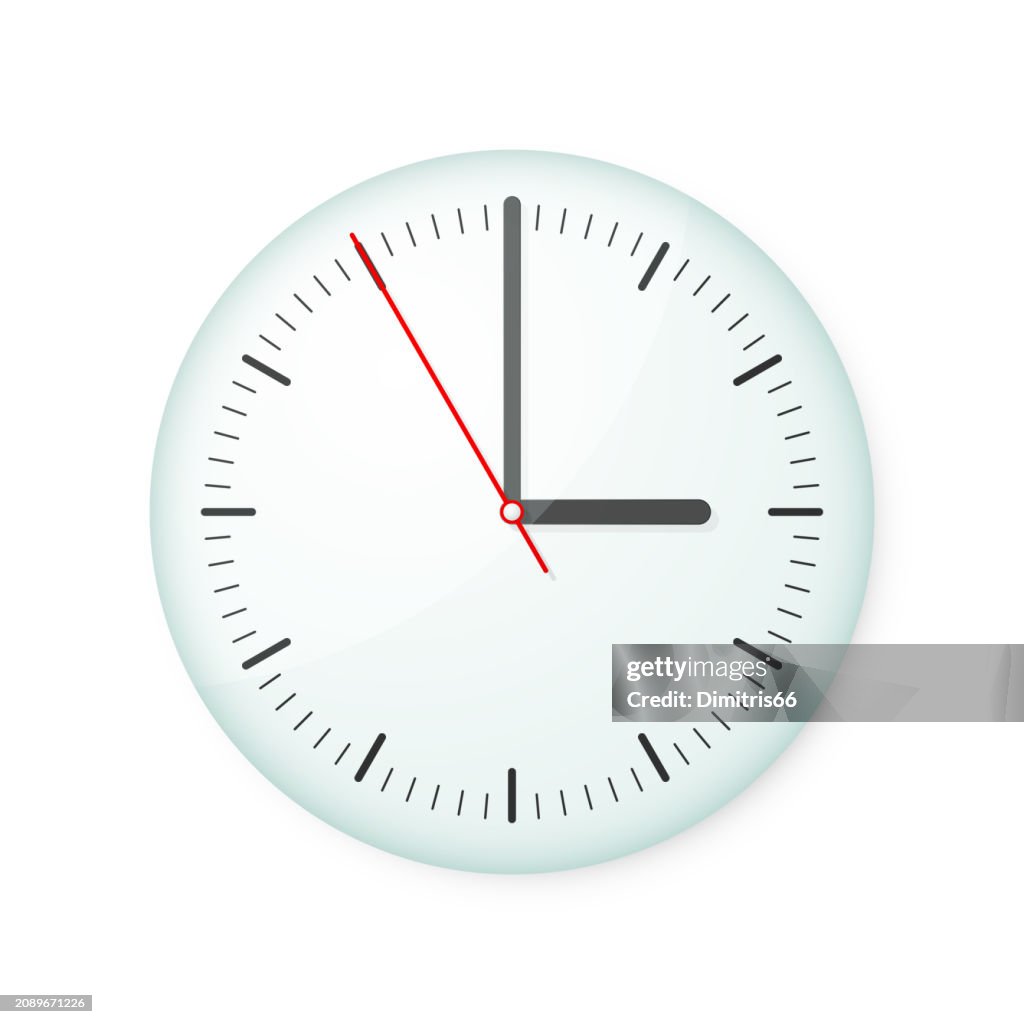 Realistic vector clock with editable strokes