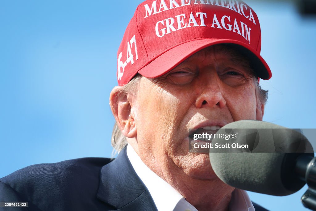 Former President Trump Holds A Campaign Rally In Ohio