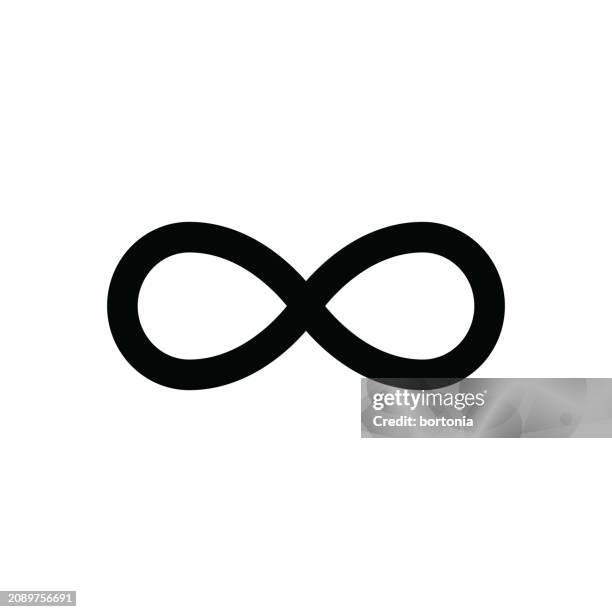 arrow thin line icon - editable stroke - infinity symbol editable stock illustrations