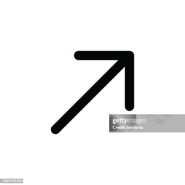 arrow thin line icon - editable stroke - thin arrow stock illustrations