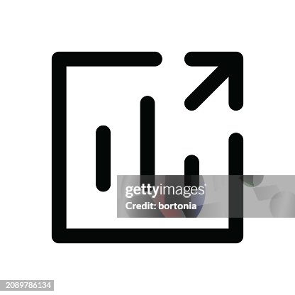 Chart Thin Line Icon - Editable Stroke Chart Thin Line Icon - Editable Stroke