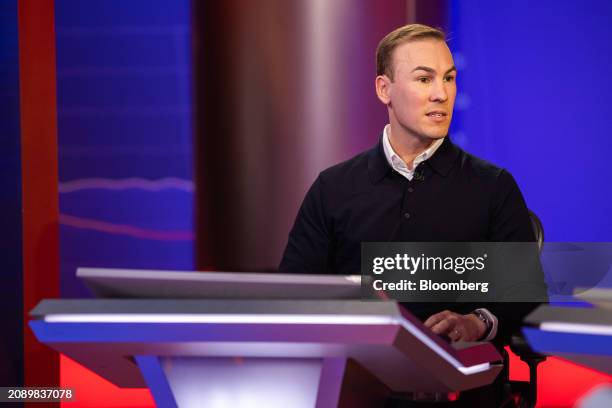 Jordan Sinclair, UK president of Robinhood Markets Inc., during a Bloomberg Television interview in London, UK, on Tuesday, March 19, 2024....