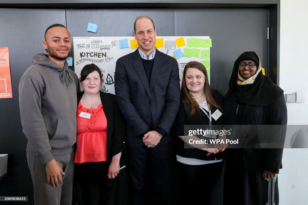 The Prince Of Wales Visits Sheffield With The Royal Foundation's Homewards Programme