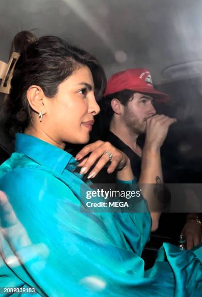 Nick Jonas and Priyanka Chopra are seen together in Mumbai on March 19, 2024 in Mumbai, India.