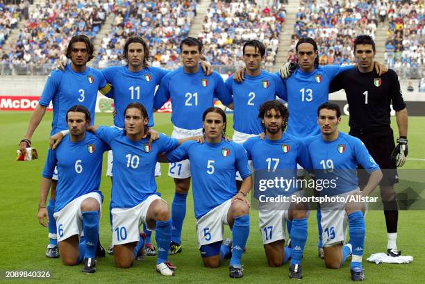 June 8: Italian Team Group Paolo Maldini, Cristiano Doni, Christian Vieri, Christian Panucci, Alessandro Nesta, Gianluigi Buffon, Cristiano Zanetti,...