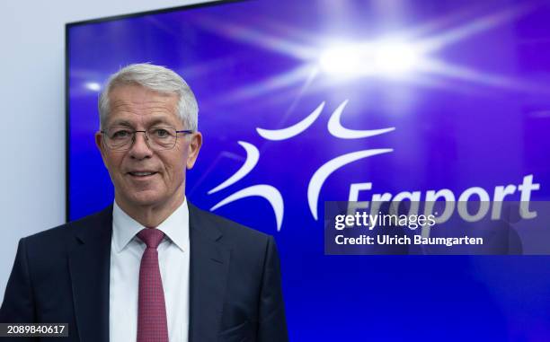 Dr. Stefan Schulte, CEO of Fraport AG, during the annual press conference on March 19, 2024 in Frankfurt, Germany. Fraport AG is one of the leading...