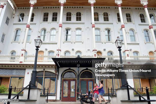 The Adelphi Hotel is yet to re-open on Broadway Saturday July 1, 2017 in Saratoga Springs, NY.