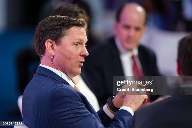 Parker Meeks, chief executive officer of Hyzon Motors Inc., speaks at the 2024 CERAWeek by S&P Global conference in Houston, Texas, US, on Tuesday,...