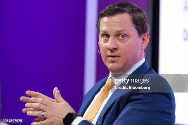 Parker Meeks, chief executive officer of Hyzon Motors Inc., speaks at the 2024 CERAWeek by S&P Global conference in Houston, Texas, US, on Tuesday,...