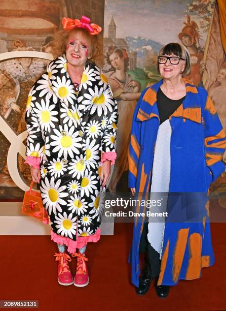 Sir Grayson Perry and Philippa Perry attend The National Portrait Gallery's Portrait Gala on March 19, 2024 in London, England.