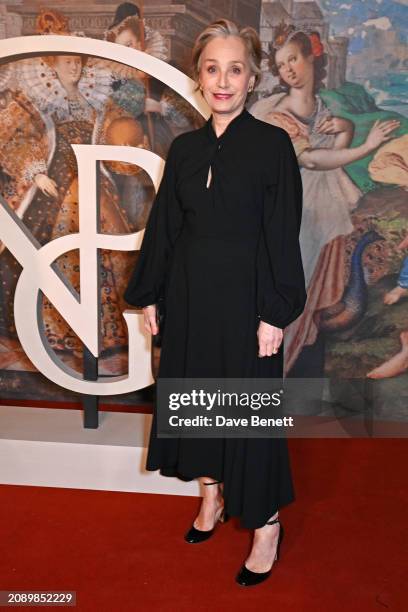 Dame Kristin Scott Thomas attends The National Portrait Gallery's Portrait Gala on March 19, 2024 in London, England.