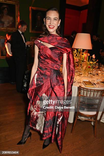 Alexa Chung attends The National Portrait Gallery's Portrait Gala on March 19, 2024 in London, England.