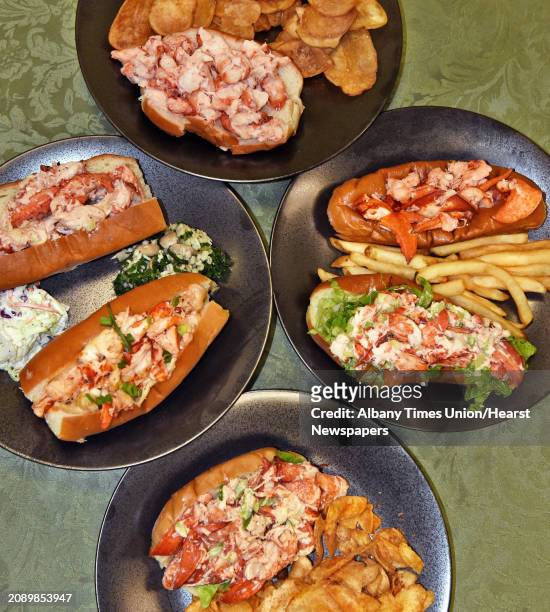 Lobster rolls during a comparison tasting from four local restaurants at the Times Union Wednesday August 1, 2018 in Colonie, NY.