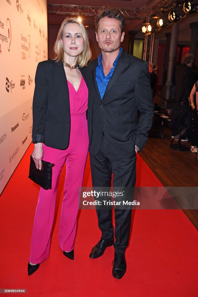 Franziska Hippe and Roman Knizka attend the 22nd Deutscher... News