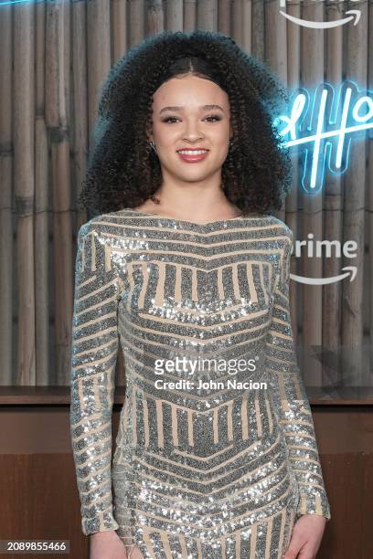 Hannah Love Lanier at the New York premiere of "Road House" held at Jazz at Lincoln Center on March 19, 2024 in New York City.