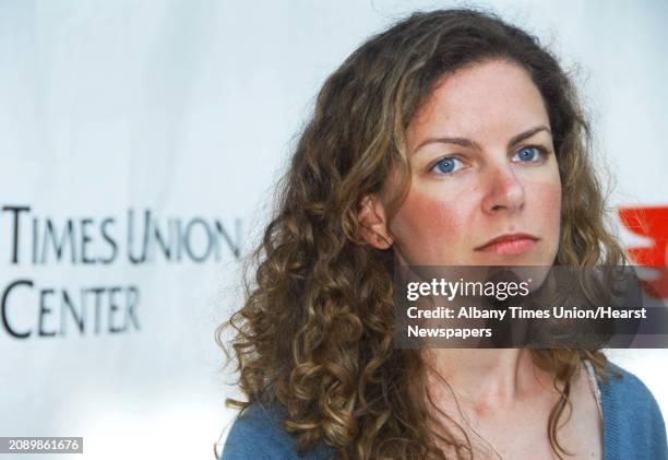 Sara Bronfman at a news conference to discuss the schedule of events for the Dalai Lama's upcoming visit to Albany at a news conference Tuesday...