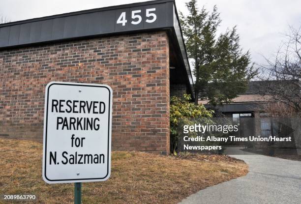 Parking spot reserved for Nancy Salzman at the NXIVM offices at 455 New Karner Road in Colonie Tuesday afternoon January 26, 2010.