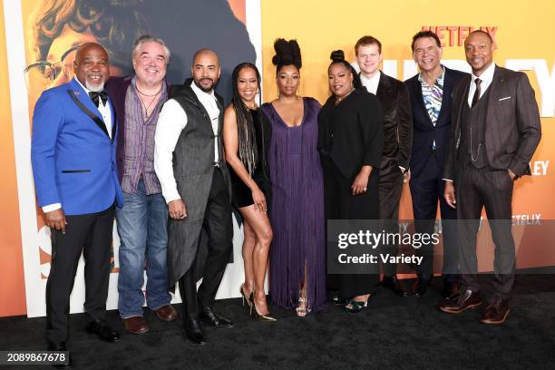 Michael Cherrie, W. Earl Brown, Brad James, Regina King, Christina Jackson, Reina King, Lucas Hedges, Brian Stokes Mitchell and Dorian Missick at the...