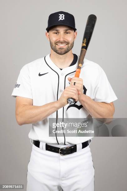Anthony Bemboom of the Detroit Tigers poses for a photo during the Detroit Tigers Photo Day at Publix Field at Joker Marchant Stadium on Friday,...