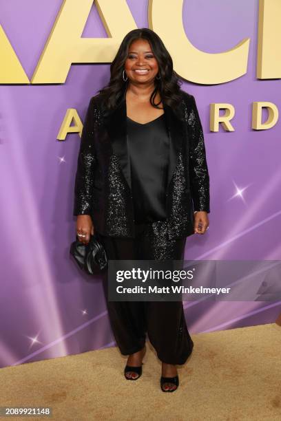 Octavia Spencer attends the 55th Annual NAACP Awards at the Shrine Auditorium and Expo Hall on March 16, 2024 in Los Angeles, California.