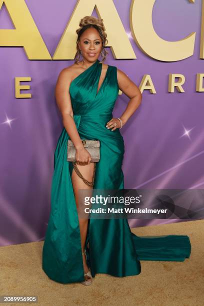 Tressa Azarel Smallwood attends the 55th Annual NAACP Awards at the Shrine Auditorium and Expo Hall on March 16, 2024 in Los Angeles, California.