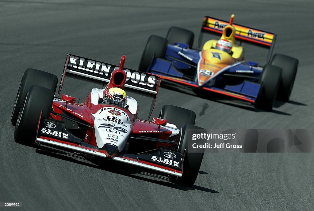 Wheldon drives in front 