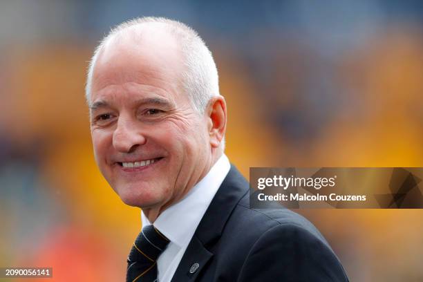 Former player Steve Bull of Wolverhampton Wanderers looks on during the Emirates FA Cup Quarter Final between Wolverhampton Wanderers and Coventry...