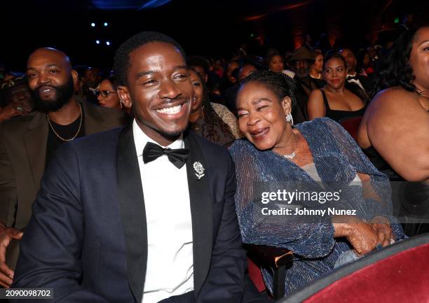 Damson Idris and Philippa Idris attend the 55th NAACP Image Awards at Shrine Auditorium and Expo Hall on March 16, 2024 in Los Angeles, California.