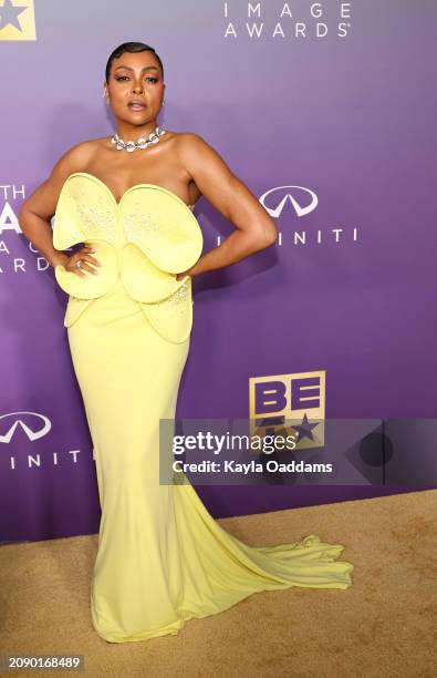 Taraji P. Henson attends the 55th NAACP Image Awards at Shrine Auditorium and Expo Hall on March 16, 2024 in Los Angeles, California.