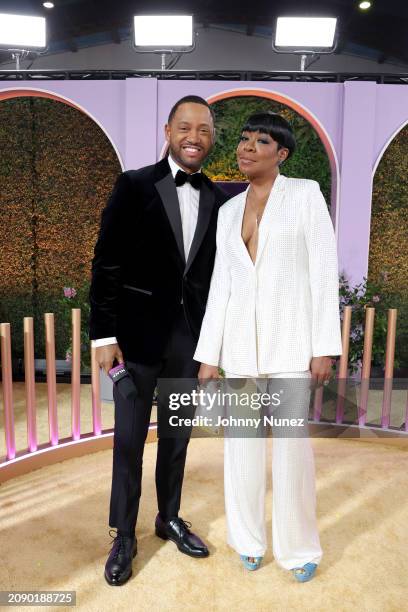 Terrence J and Tichina Arnold attend the 55th NAACP Image Awards at Shrine Auditorium and Expo Hall on March 16, 2024 in Los Angeles, California.