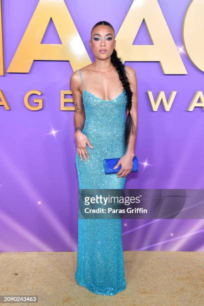 Annie Ilonzeh attends the 55th NAACP Image Awards at Shrine Auditorium and Expo Hall on March 16, 2024 in Los Angeles, California.