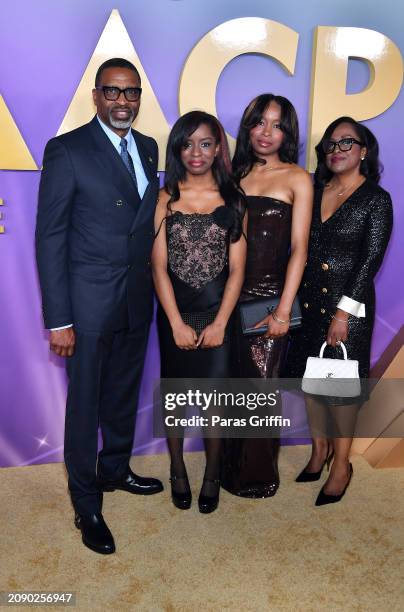 Derrick Johnson, President & CEO of NAACP, and guests attend the 55th NAACP Image Awards at Shrine Auditorium and Expo Hall on March 16, 2024 in Los...