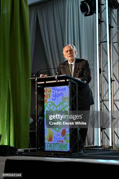 Francis Ford Coppola speaks onstage during the 2024 Captain Planet Foundation Gala at Flourish Atlanta on March 16, 2024 in Atlanta, Georgia.