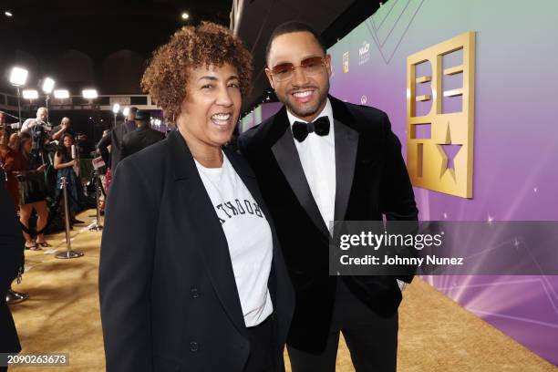 Guest and Terrence J attend the 55th NAACP Image Awards at Shrine Auditorium and Expo Hall on March 16, 2024 in Los Angeles, California.