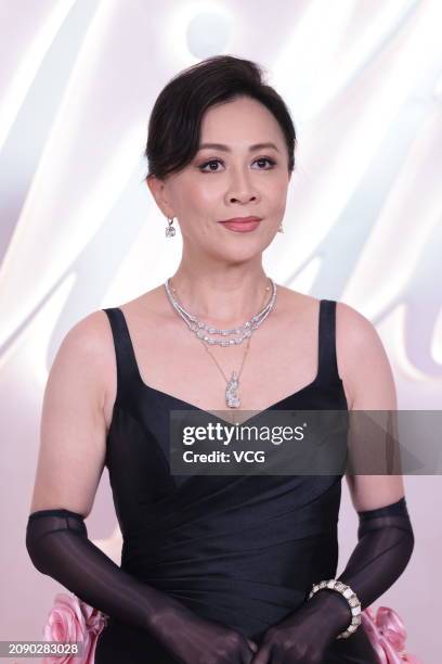 Actress Carina Lau Kar-ling attends a Tiffany & Co. Commercial event on March 16, 2024 in Shanghai, China.