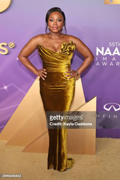 Naturi Naughton attends the 55th NAACP Image Awards at Shrine Auditorium and Expo Hall on March 16, 2024 in Los Angeles, California.