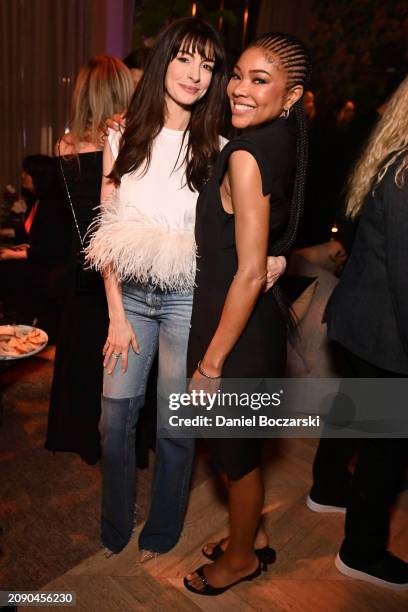 Anne Hathaway and Gabrielle Union attend "The Idea Of You" World Premiere after party during SXSW at The Paramount Theater on March 16, 2024 in...