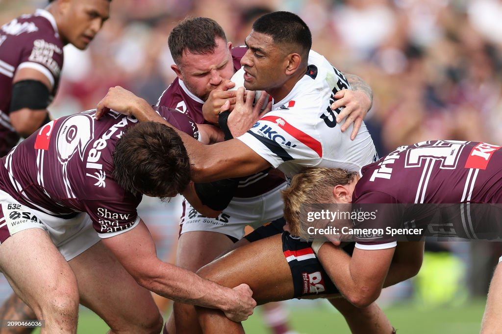 NRL Rd 2 - Sea Eagles v Roosters