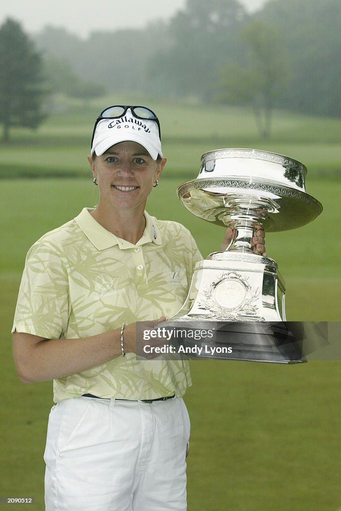Sorenstam and trophy
