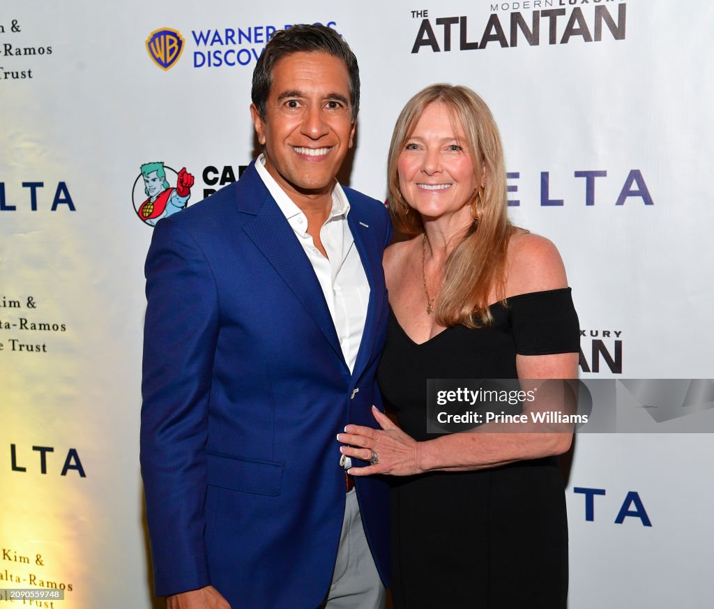 Sanjay Gupta and Rebecca Olson Gupta attend 2024 Captain Planet... News ...